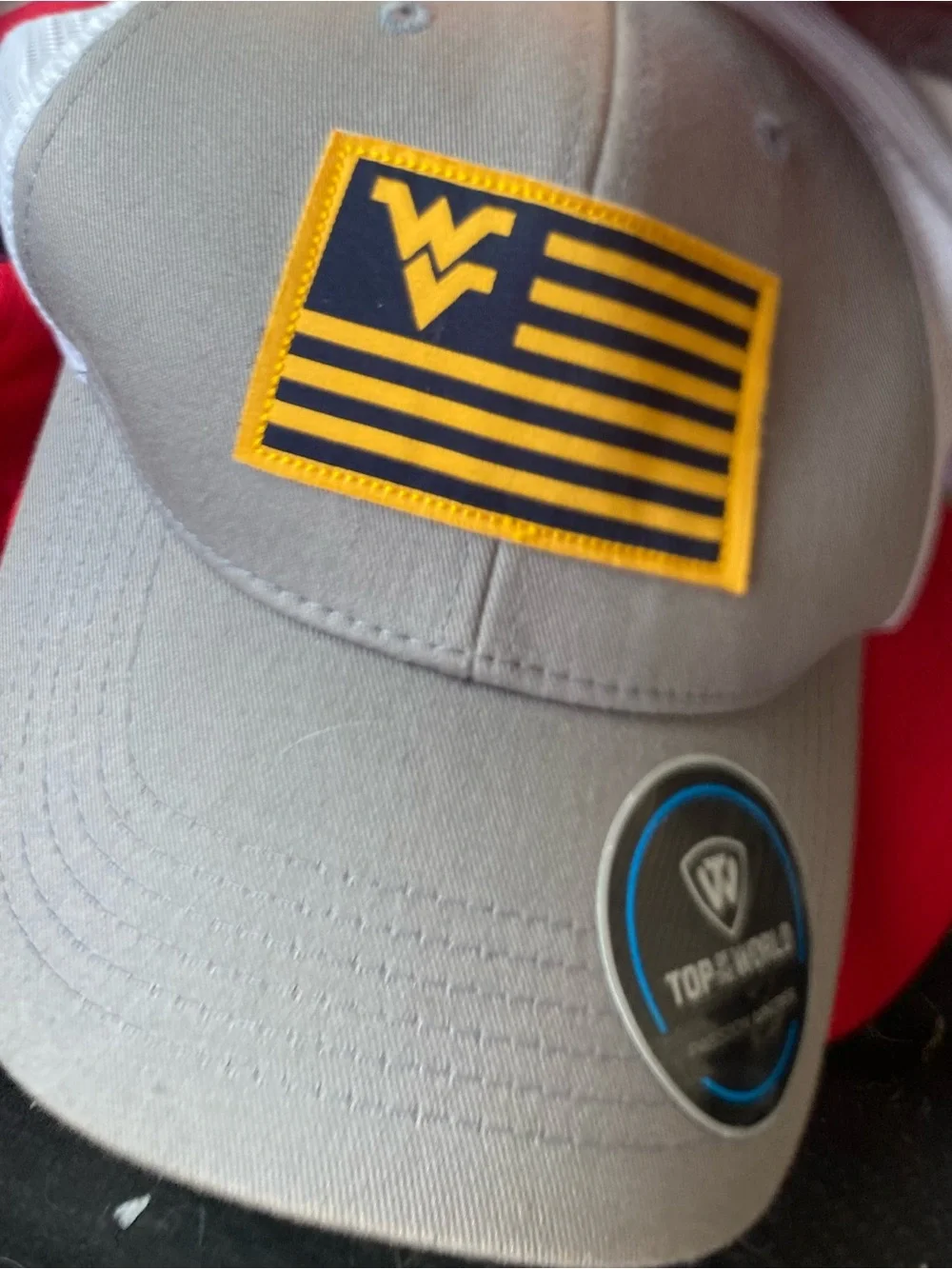 Kids Gray Baseball Cap with Yellow Patch